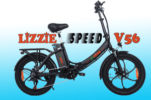 E-Faltrad LIZZIE Speed V56 20 x 3.0 SUPER  bis 120 km Reichweite 1008 Wh schwarz